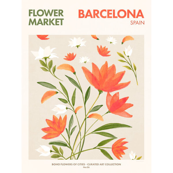 Flower Market Barcelona - Art Print