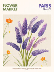 Products tagged with flower market paris art print