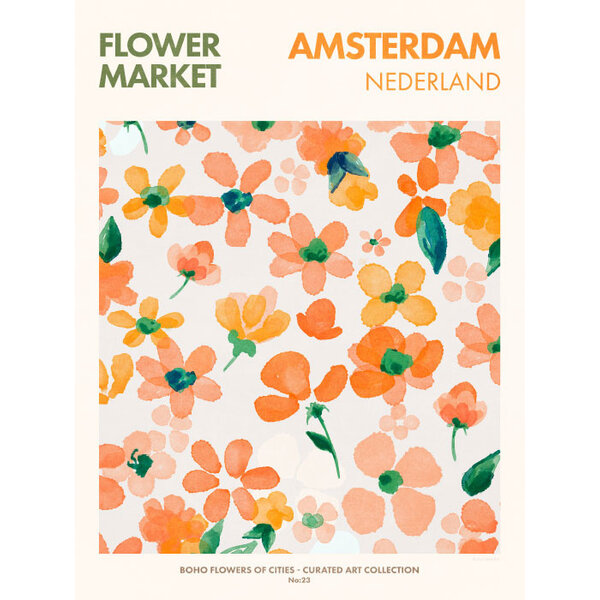 Flower Market Amsterdam - Art Print