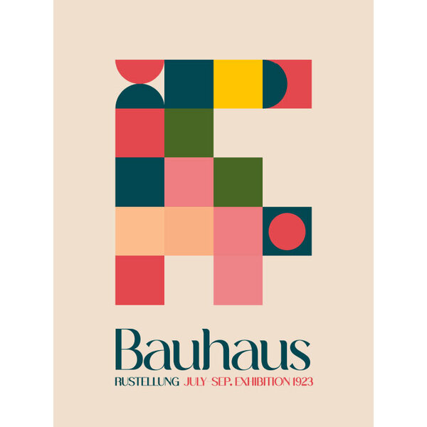 Bauhaus Squares - Art Print