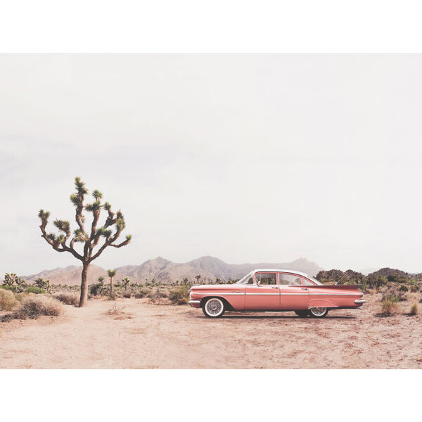 Vintage Car In Desert - Art Print