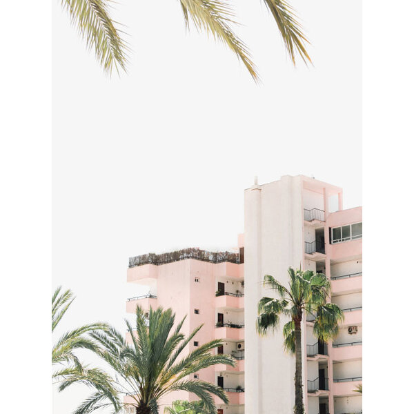 Beachview In Pink - Art Print