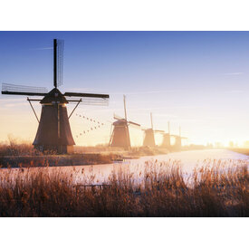 Molens Op Kinderdijk - Art Print