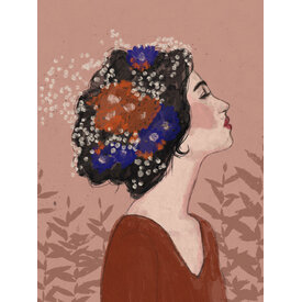 Floral Hair - Art Print