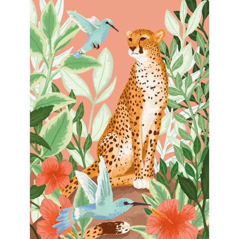 Tropische Cheetah - Art Print