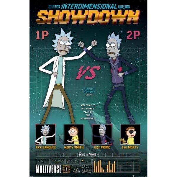 Rick And Morty Showdown - Maxi Poster