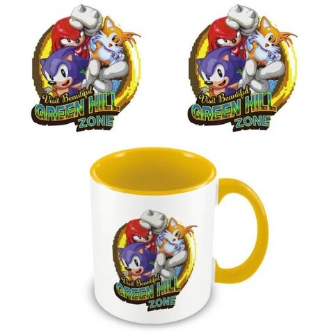 Sonic The Hedgehog Classic Trio Jump Through - Yellow Mug