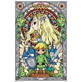 The Legend Of Zelda Stained Glass - Maxi Poster