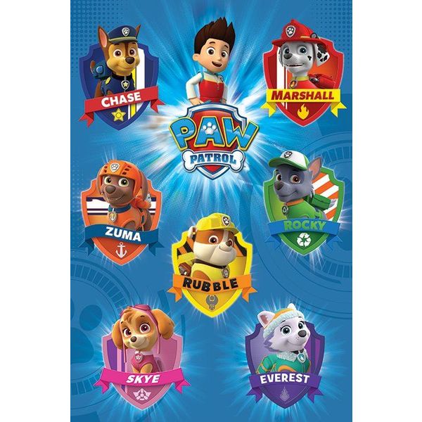 Paw Patrol Crests - Maxi Poster