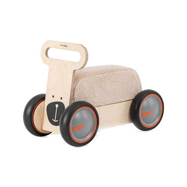 10 Daagse kraamcadeau pakket Mamatoyz Houten Loopwagen Beer