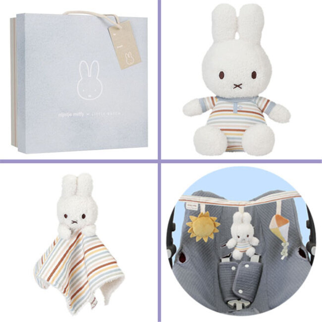 Nijntje x Little Dutch kraamcadeau pakket jongen Silver