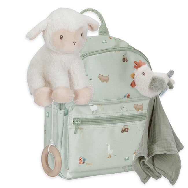 Little Dutch kraamcadeau pakket Little Farm uni Platinum