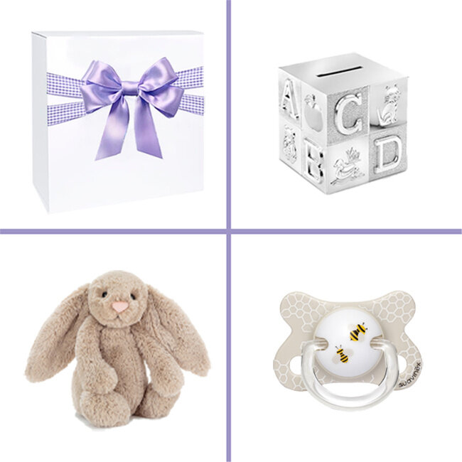 Kraamcadeau uni geschenkset Platinum Spaarpot