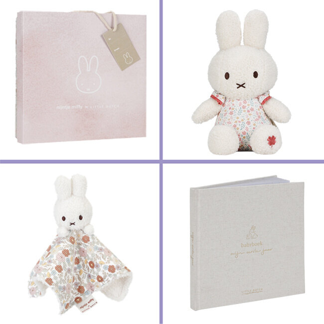 Nijntje x Little Dutch kraamcadeau pakket meisje Platinum