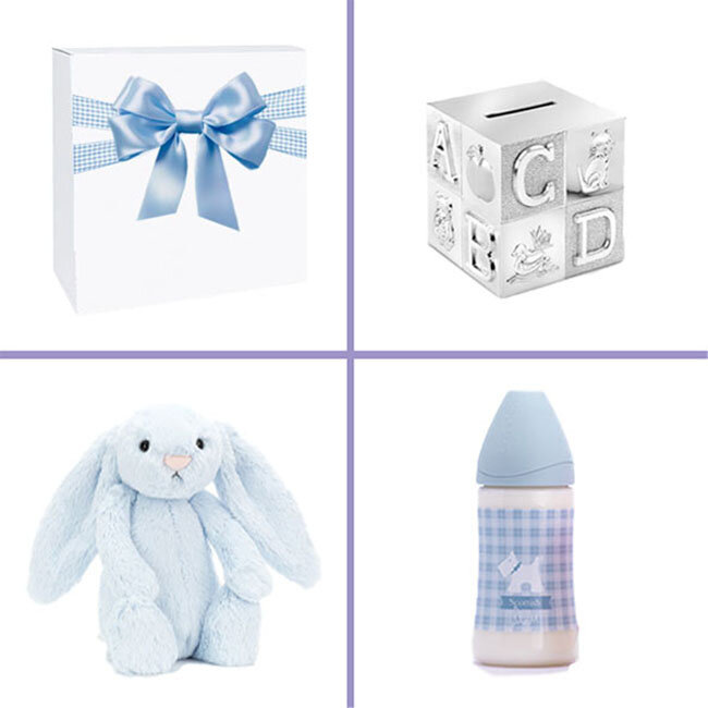 Kraamcadeau jongen geschenkset Platinum Spaarpot