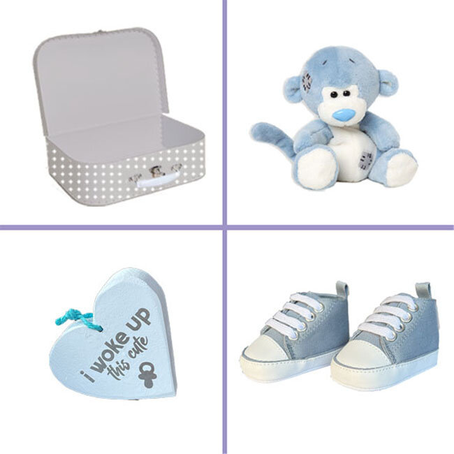 Kraamcadeau jongen koffertje Silver