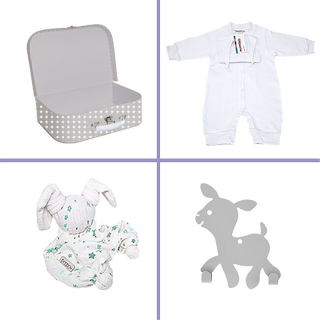 Kraamcadeau uni koffertje Platinum