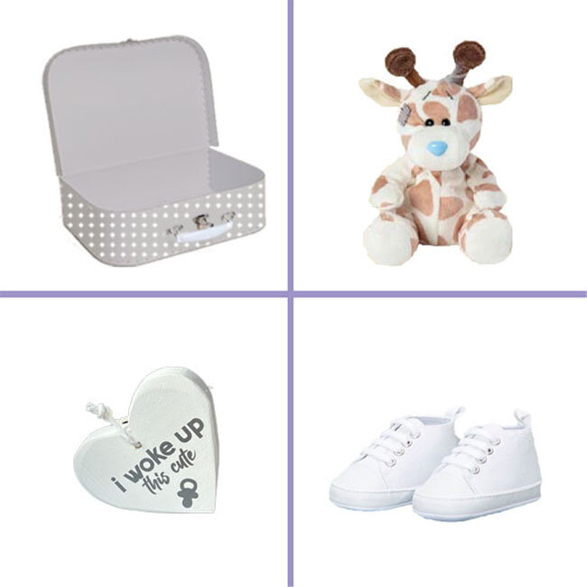 Kraamcadeau uni koffertje Silver