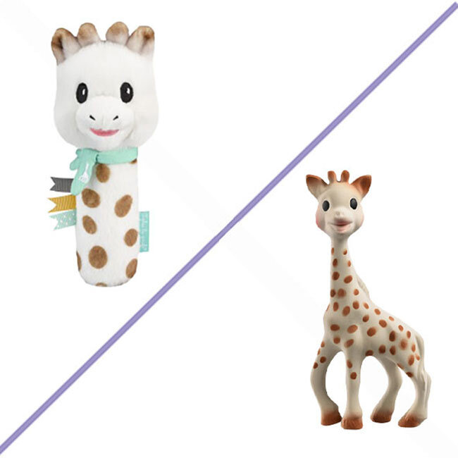 Sophie de Giraf kraamcadeau pakket Knijprammelaar