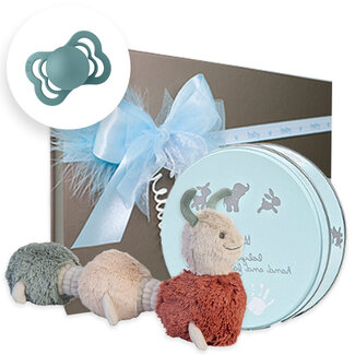 Kraamcadeau jongen geschenkset Silver