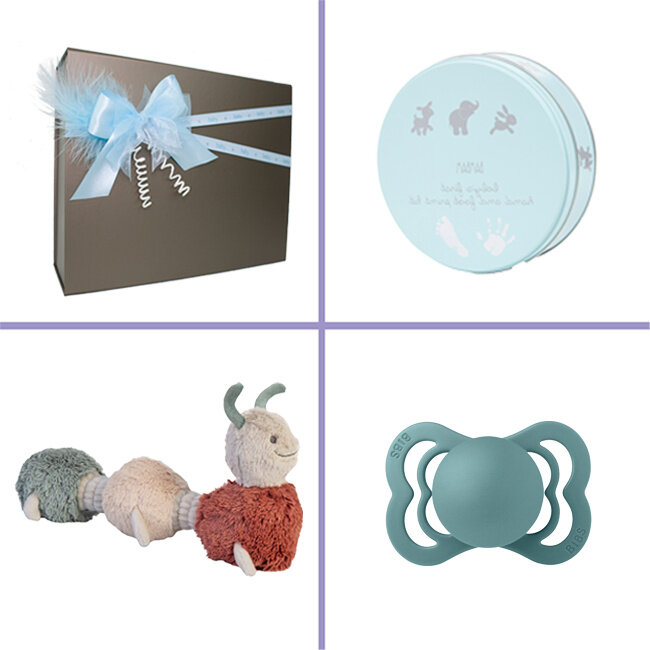 Kraamcadeau jongen geschenkset Silver