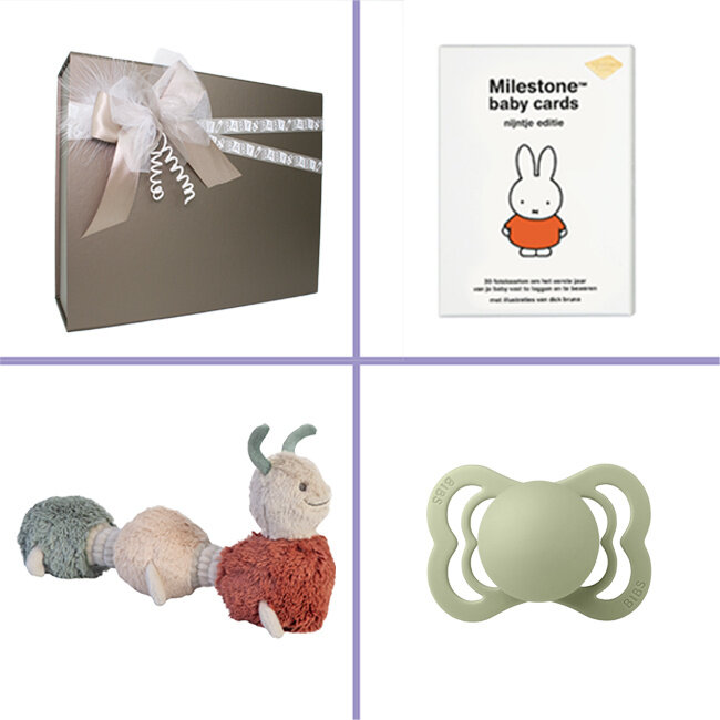 Kraamcadeau uni geschenkset Gold