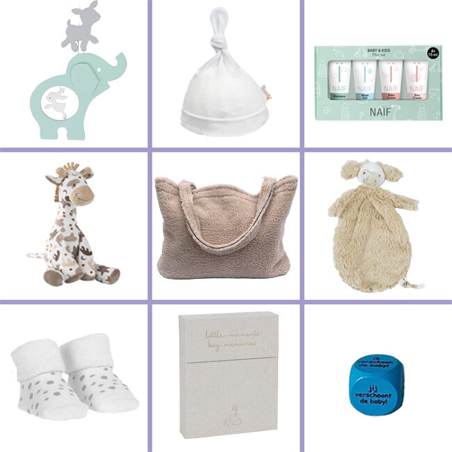 10 Daagse kraamcadeau pakket Mini Monkey Sling