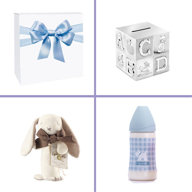 Kraamcadeau jongen geschenkset Platinum Spaarpot