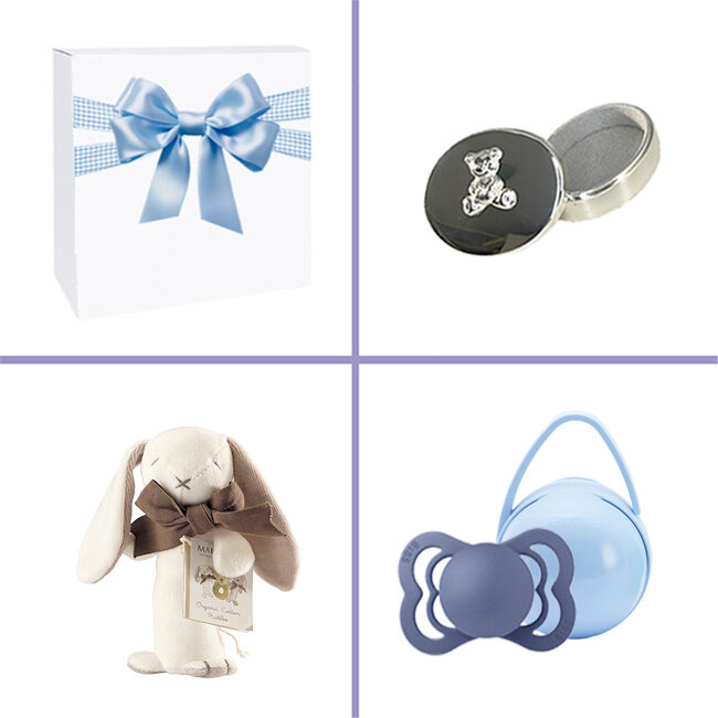 Kraamcadeau jongen geschenkset Silver Haarlokdoosje