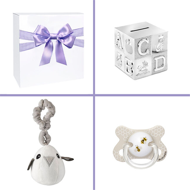 Kraamcadeau uni geschenkset Platinum Spaarpot