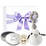 Kraamcadeau uni geschenkset Silver Haarlokdoosje