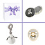 Kraamcadeau uni geschenkset Silver Haarlokdoosje