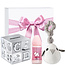 Kraamcadeau meisje geschenkset Platinum Spaarpot