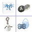 Kraamcadeau jongen geschenkset Silver Haarlokdoosje