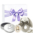 Kraamcadeau uni geschenkset Silver Haarlokdoosje