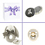 Kraamcadeau uni geschenkset Silver Haarlokdoosje