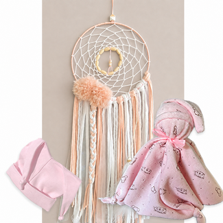 Kraamcadeau meisje pakket Dreamcatcher Baby Pink