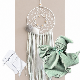 Kraamcadeau uni pakket Dreamcatcher Baby Green