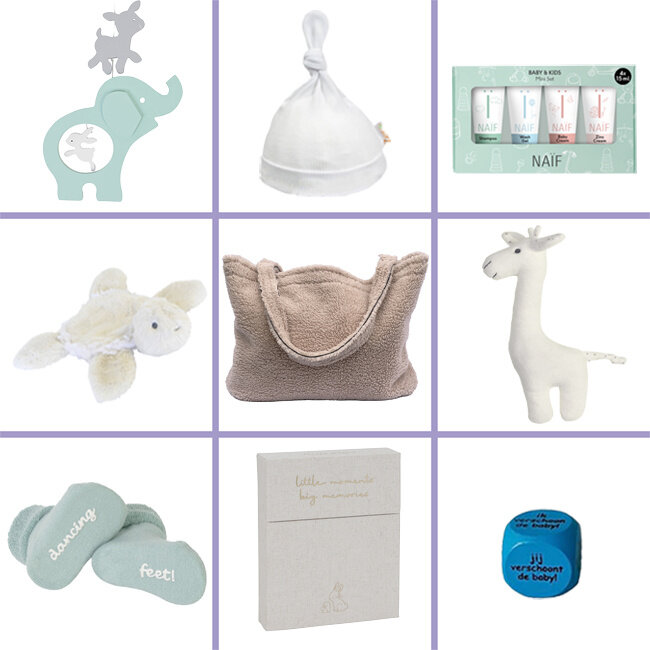 10 Daagse kraamcadeau pakket  Baby Hangmat Hoppa
