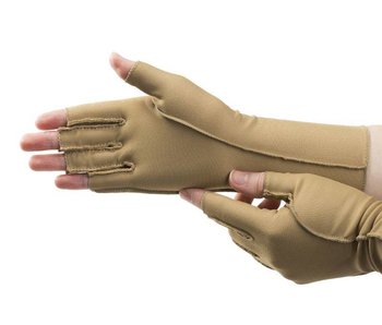 Isotoner therapeutische oedeem handschoenenen open vingers