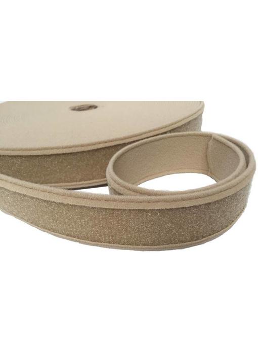 Velours omzoomd Lusband beige