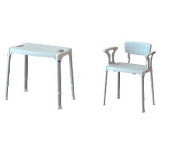 Shower chair plastic / aluminum Adhome