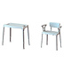 Chaise de douche en plastique / aluminium Adhome