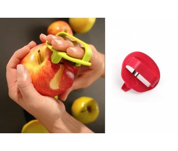 Peeler with finger fixation