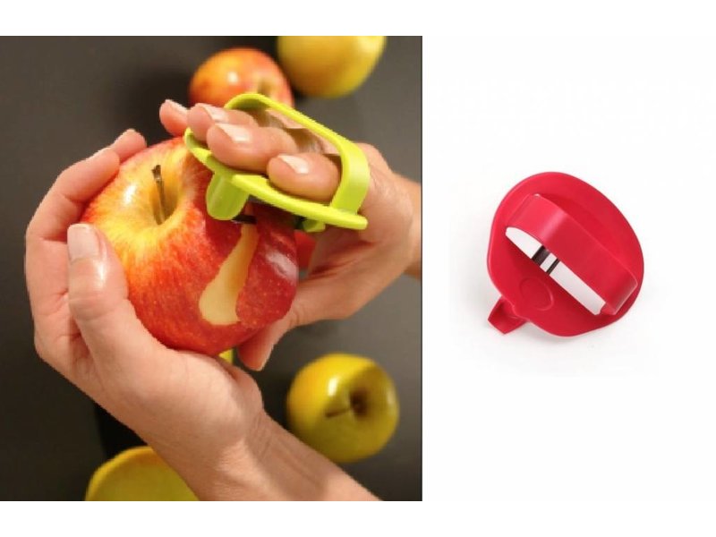 Peeler with finger fixation