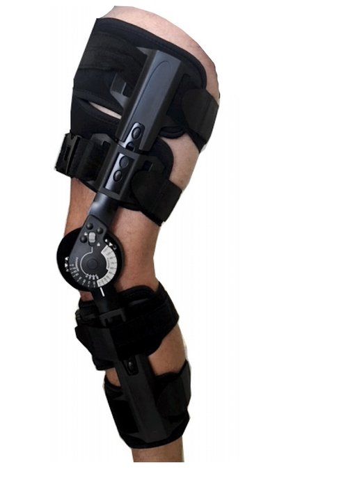 Telescopic ROM knee brace