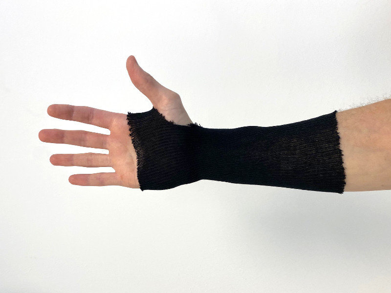 Jersey tubular noir