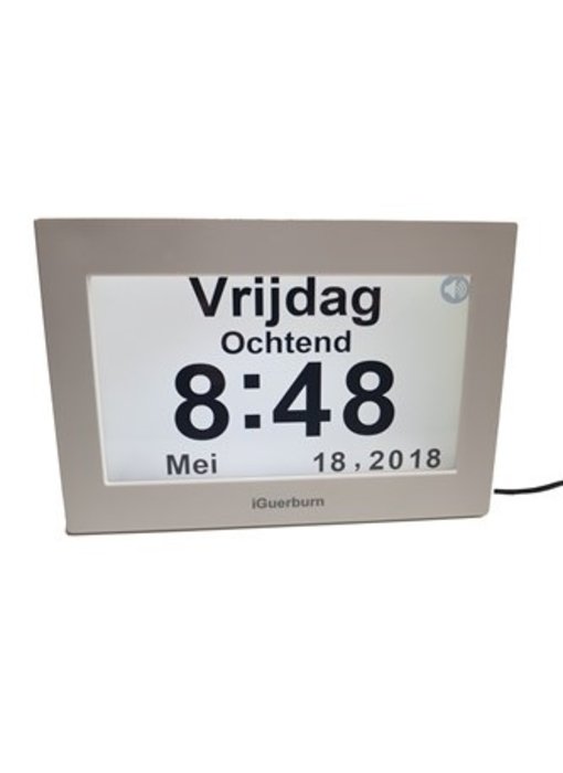 Digital speaking clock NL / FR - Alzheimer's clock