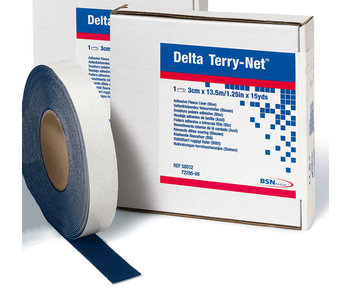 Delta Terry-Net klevende randpolstering blauw