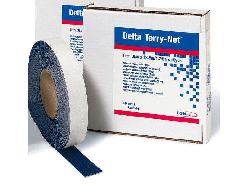 Delta Terry-Net adhesive edge fleece blue